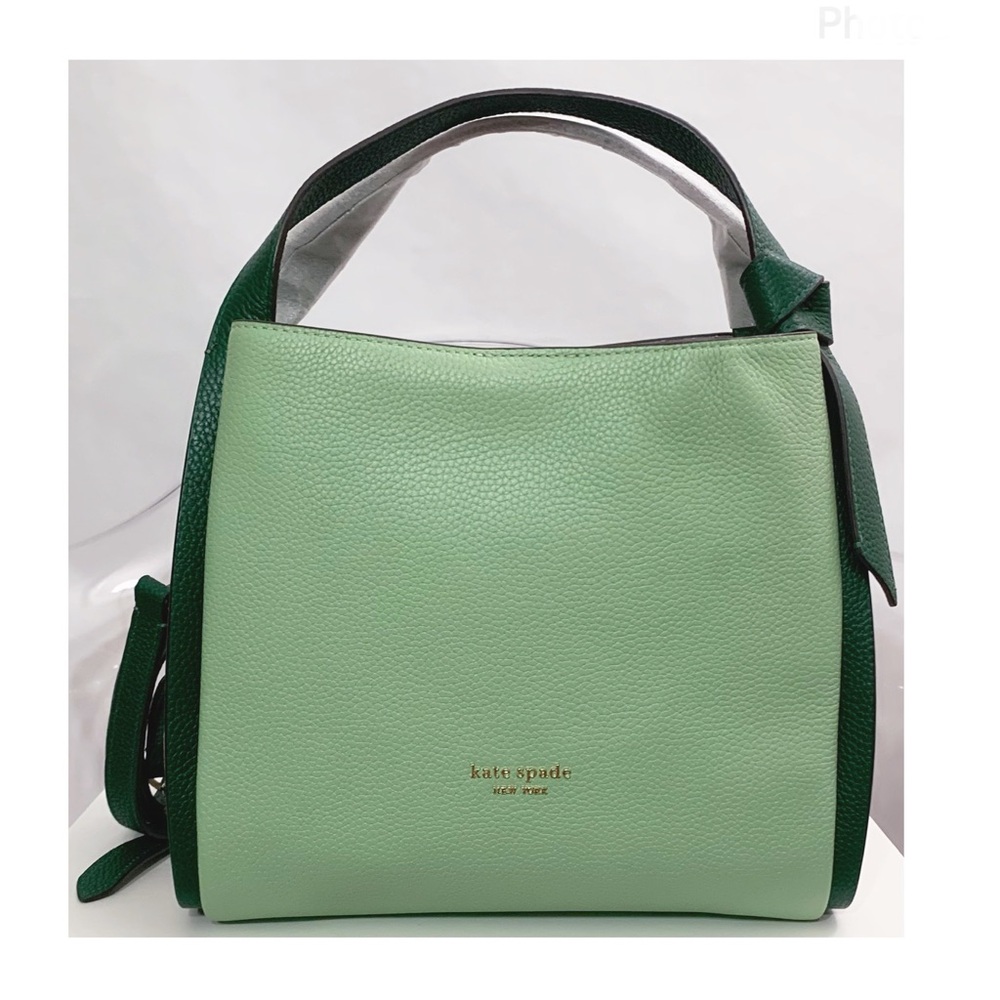 NWT Kate Spade ♠️ KNOTT Medium Colorblock Soft Pebble Leather Handbag - Picture 4 of 13